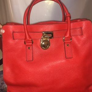 Red Michael Kors bag